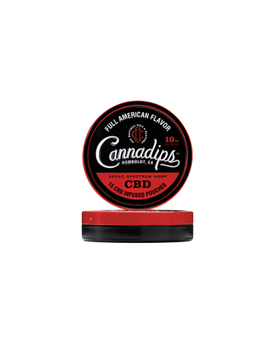 CannaDips Full American Flavor • 10 mg • 15 CBD pouches