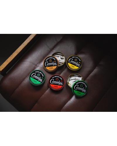 CannaDips Natural Mint Flavor • 10 mg • 15 CBD pouches