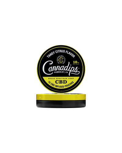 CannaDips • Tangy Citrus Flavor • 10 mg • 15 CBD pouches