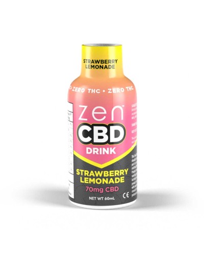 ZenCBD Drink Strawberry-Lemonade • 70mg CBD • 60ml