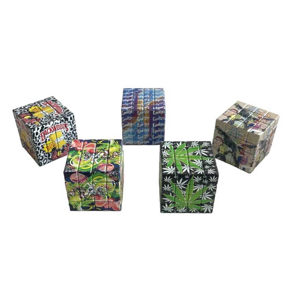 Aluminium Magic Square Grinder • Mixed Design • 4 parts