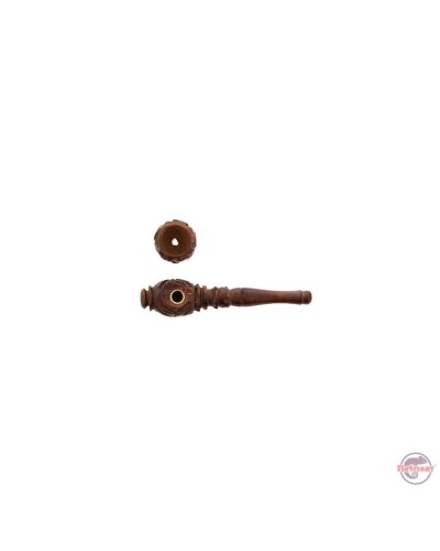 Carved Shotgun Pipe • Screwable 10 cm
