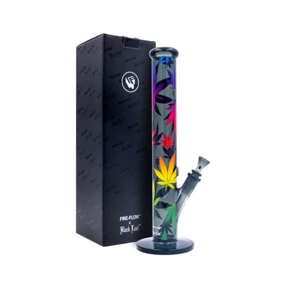 Fire-Flow x Black Leaf • Glass Bong Leaves • Gradient • 40cm