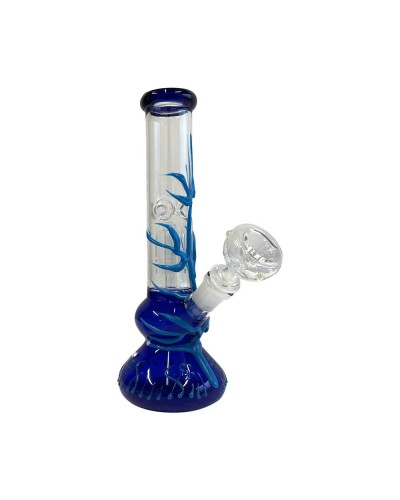 Glass Bong • Blue Tribal Limited Edition • 25cm