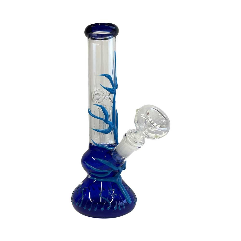 Glass Bong • Blue Tribal Limited Edition • 25cm