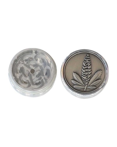 Metal grinder • Amsterdam leaf • 40 mm • 2 pts