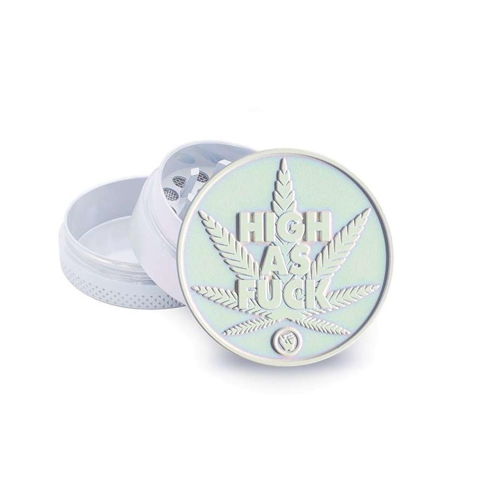 Metal Grinder • Icy Pearl • High As Fuck • ⌀40 mm • 3-parts