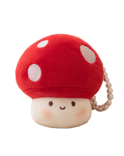 Mushroom Red Toy • Pearl Chain