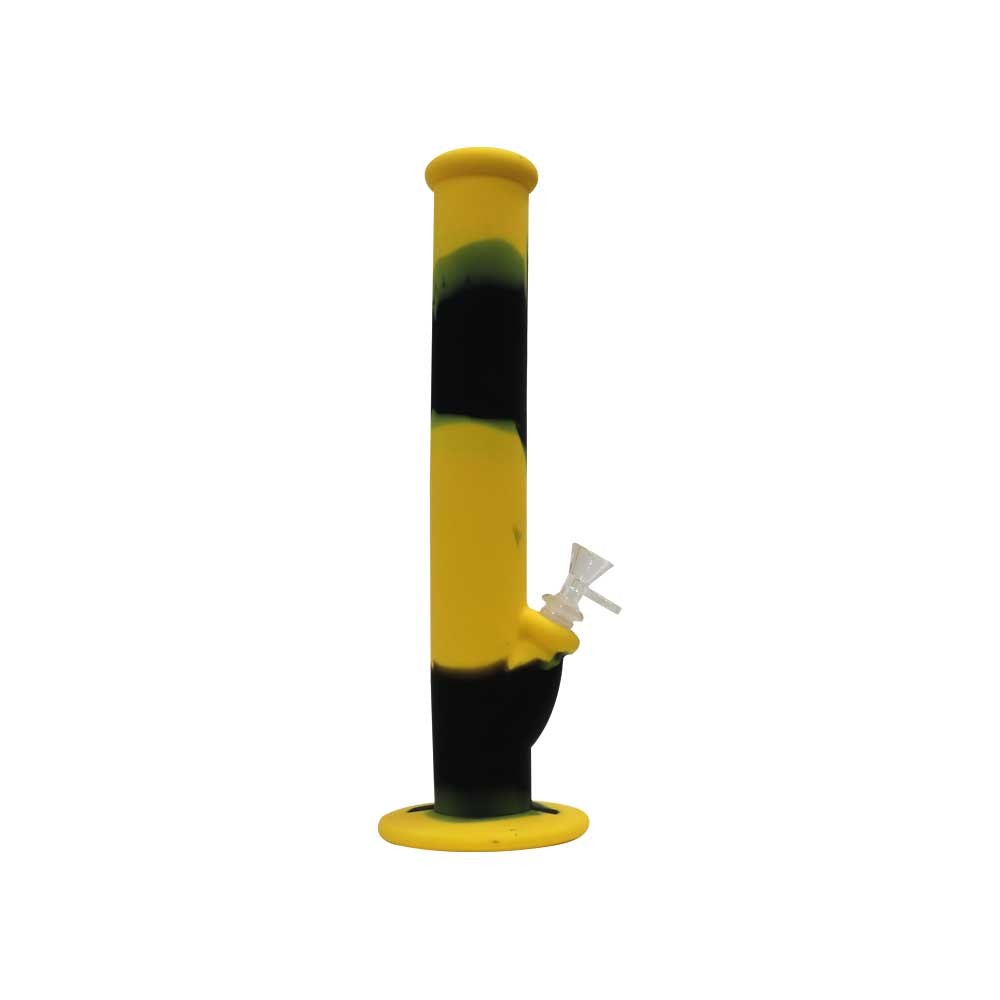 Silicone Bong • Yellow and Black • 36cm
