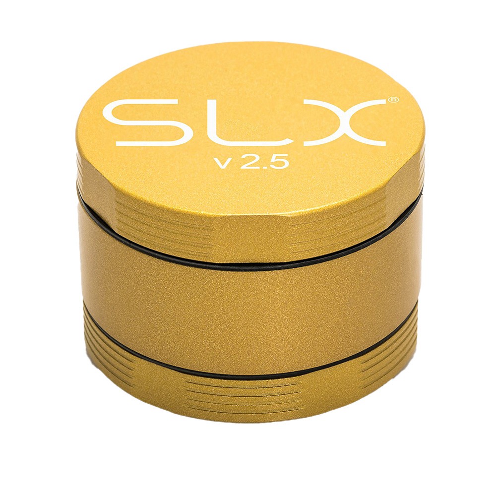 SLX Grinder Aluminium Non Sticky • 62mm • Yellow Gold