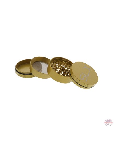 SLX Grinder Aluminium Non Sticky • 62mm • Yellow Gold