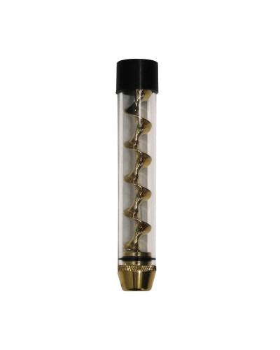 Twisty glass blunt pipe