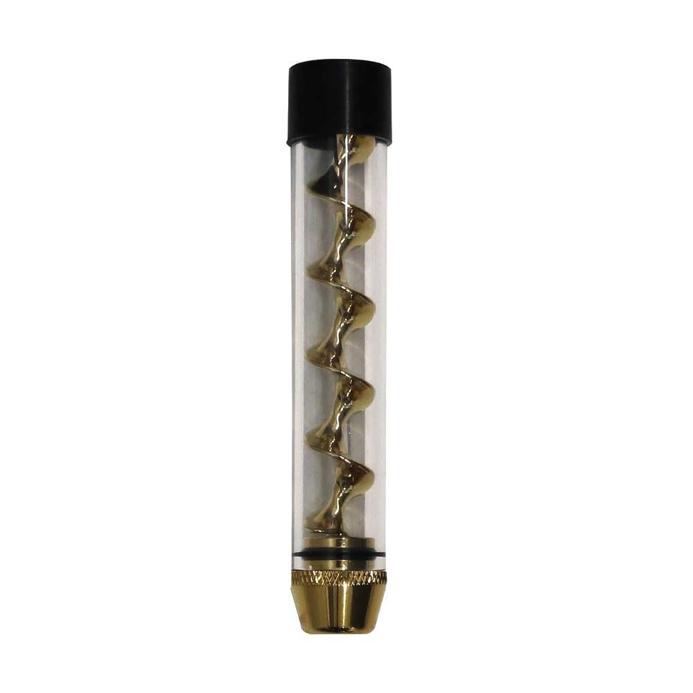 Twisty glass blunt pipe