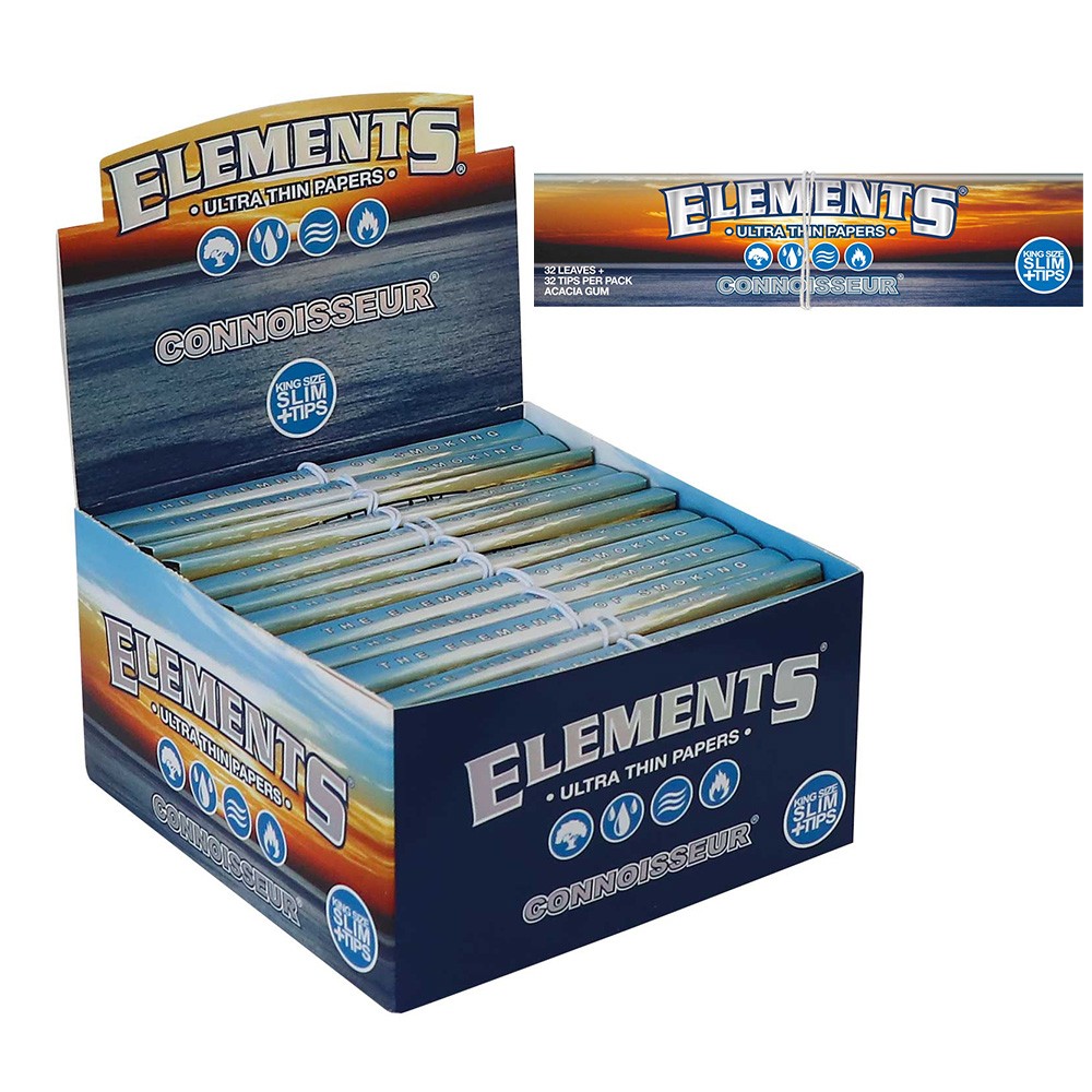 Elements Connoisseur K.S. Slim + Tips • Box/24-33L