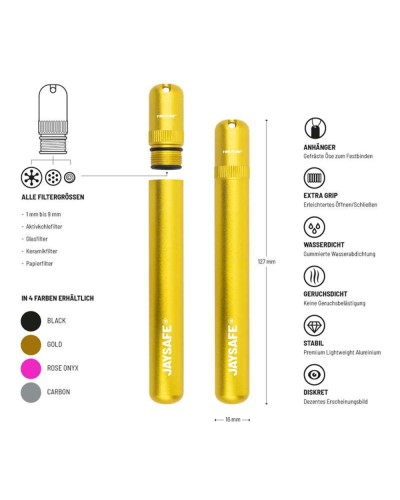 JAYSAFE Aluminium Joint Case • Gold