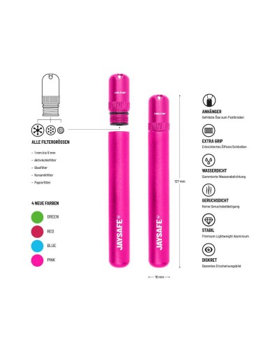 JAYSAFE Aluminium Joint Case • Pink