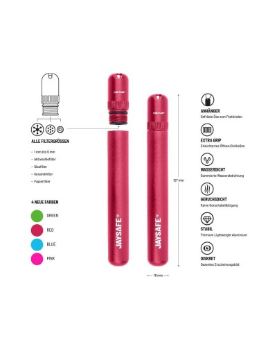 JAYSAFE Aluminium Joint Case • Red