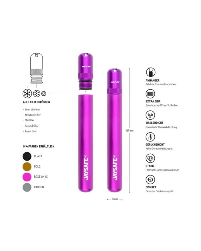 JAYSAFE Aluminium Joint Case • Rose Onyx