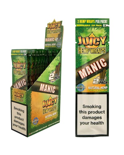 Juicy Jay's Hempwraps • Manic Mango • 25pck • 2L
