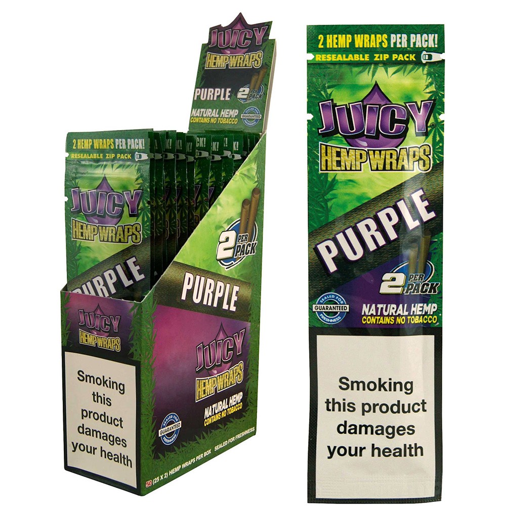 Juicy Jay's Hempwraps • Purple • Grapes Gone Wild • 25pck 2L