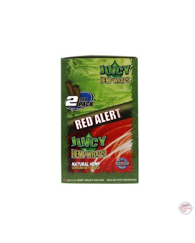 Juicy Jay's Hempwraps Red Alert • Strawberry Fields • 25pck • 2L