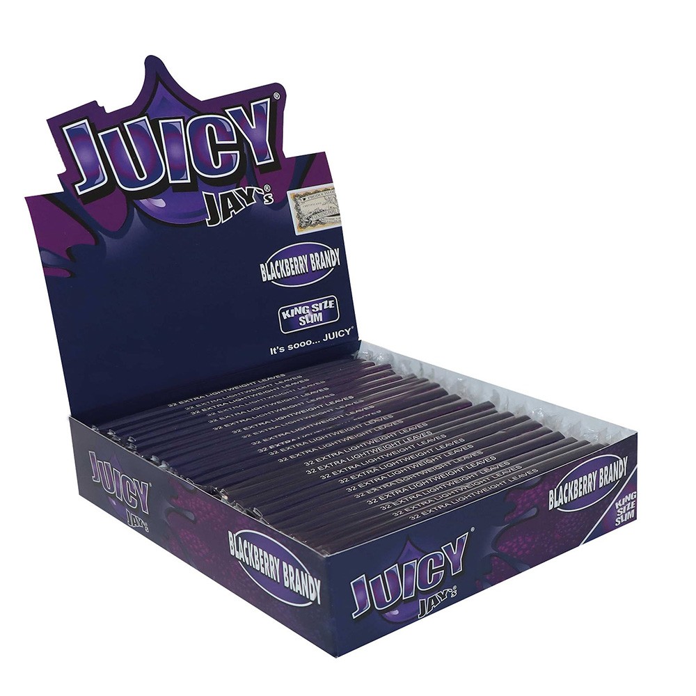 JUICY JAYs Blackberry KS Slim Papers • 24 pcs