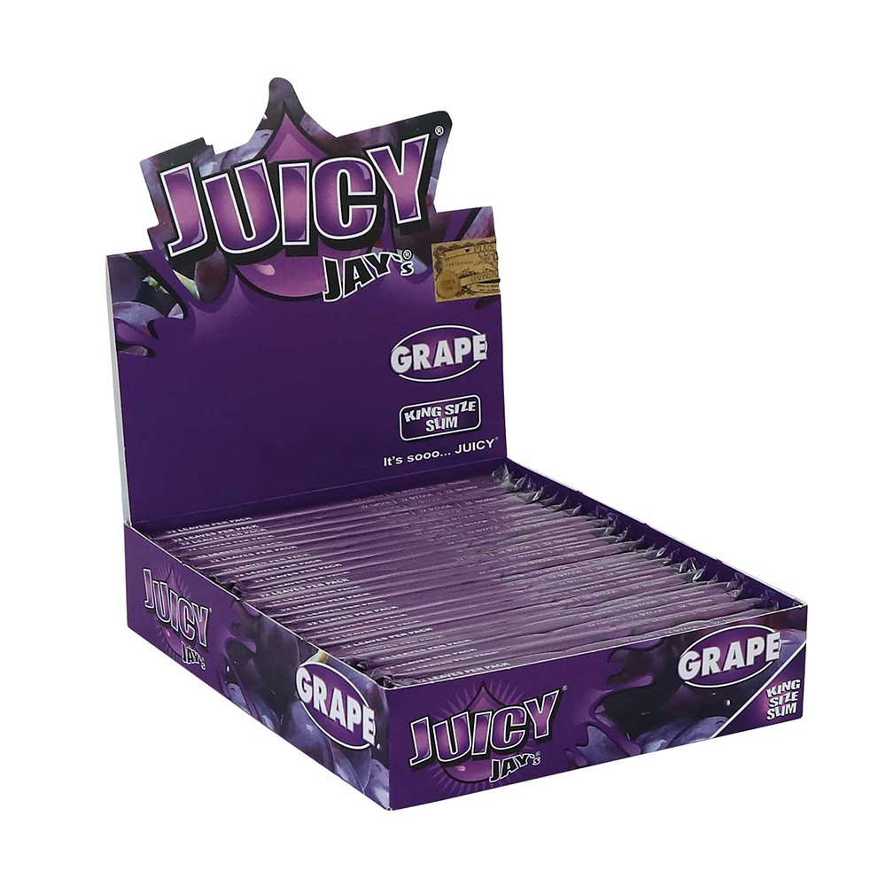 JUICY JAYs Grape KS Slim Papers • 24 stuks