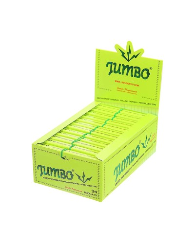 JUMBO Green king size slim • prerolled tips • box/24