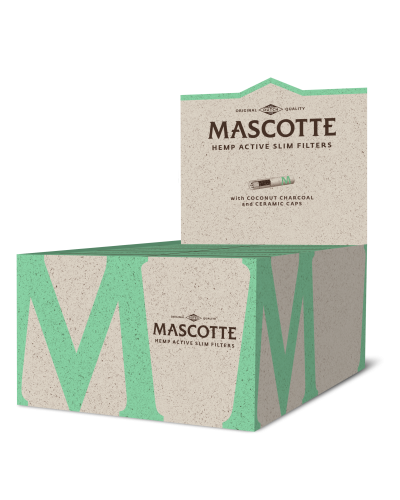 Mascotte Hemp Active Slim filters • 6mm • 10packs/34 filters