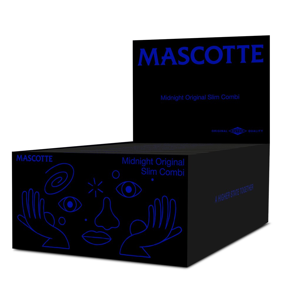 Mascotte Midnight Combi Slim • with Magnet • 26pks • 34BlackTips