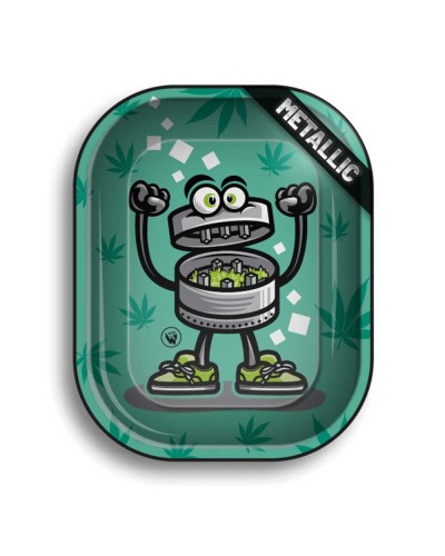 Metal Rolling Tray • 420 Character • 3/4 • 140 mm x 180 mm