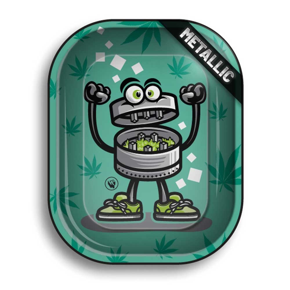 Metal Rolling Tray • 420 Character • 3/4 • 140 mm x 180 mm