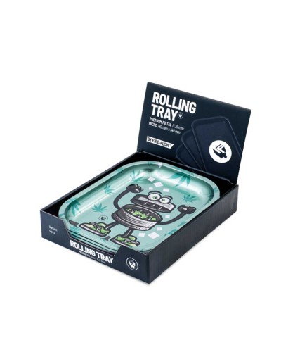 Metal Rolling Tray • 420 Character • 3/4 • 140 mm x 180 mm