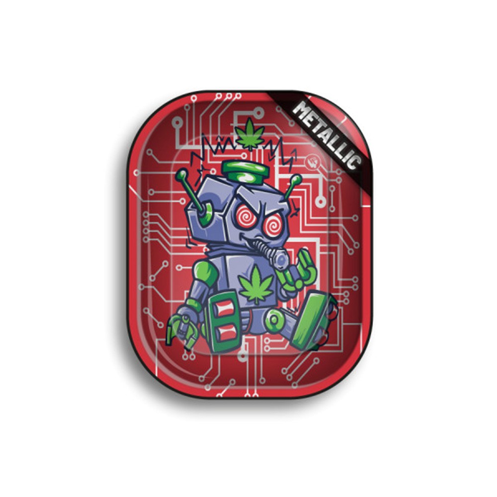 Metal Rolling Tray • 420 Robot • 3/4 • 140 mm x 180 mm
