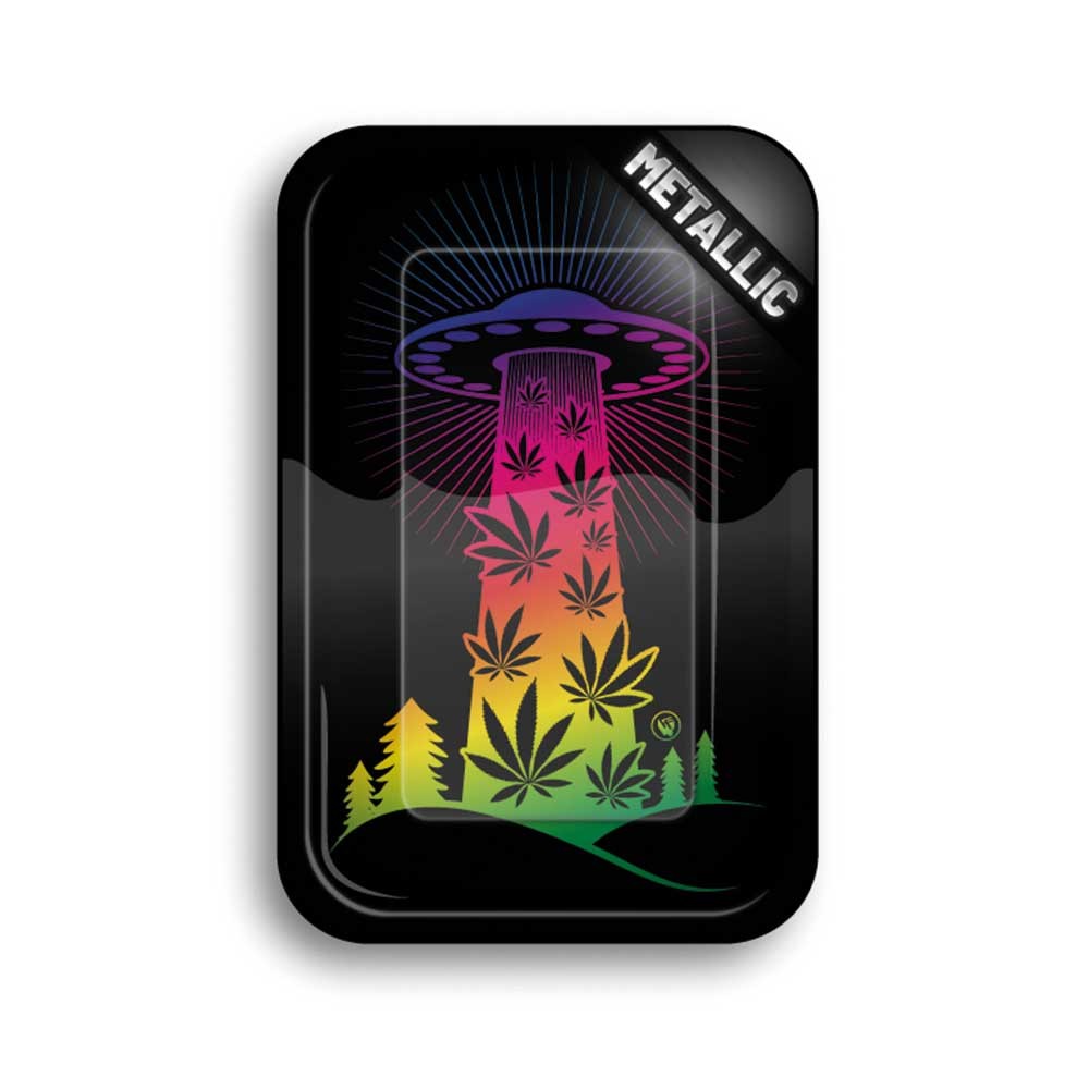 Metal Rolling Tray • 420 • Ufo Gradient • (275 mm x 175 mm)