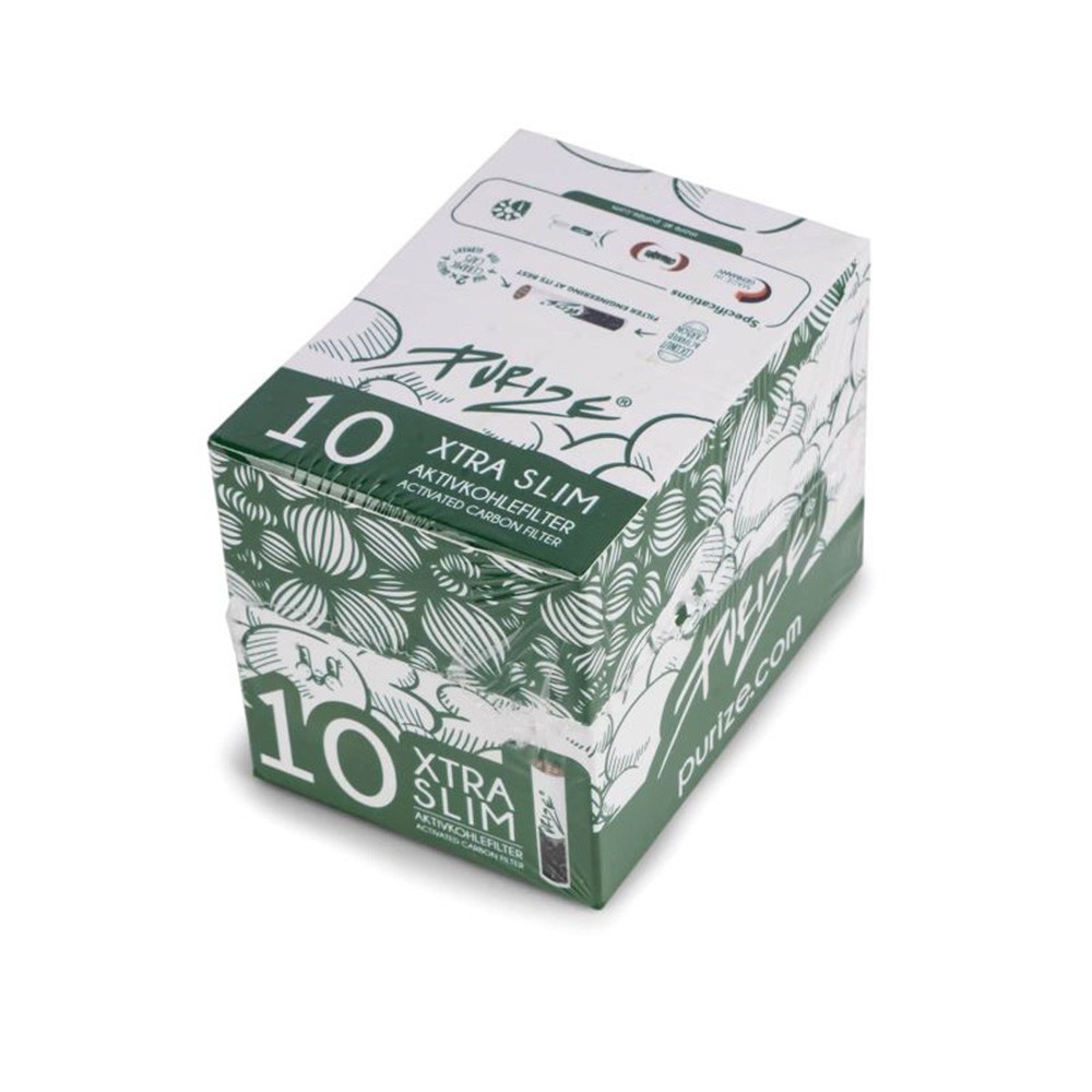 PURIZE XTRA Slim Carbon Filters • 20/display • 10 Filters
