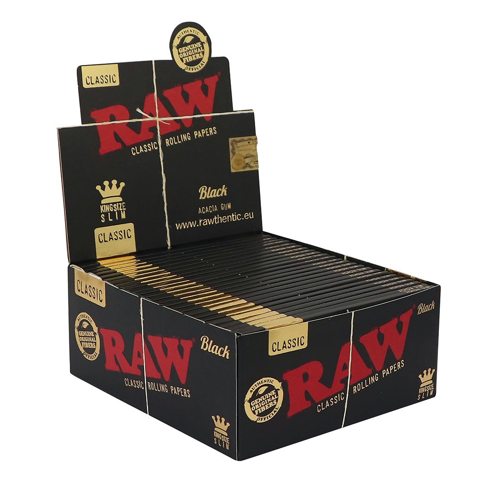 RAW Black KS Slim • 50pks/32L