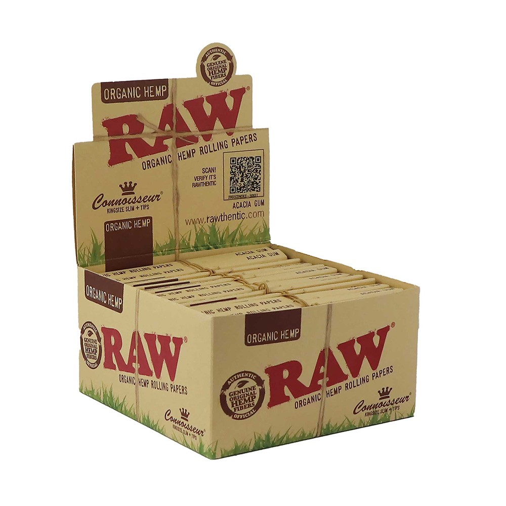 RAW Organic Connoisseur KS Slim And Tips • 24 pcs