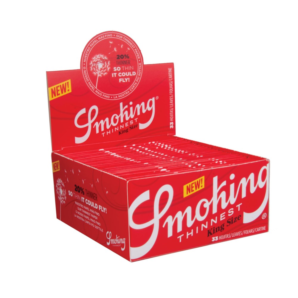 Smoking Thinnest K.S. Slim • 50 pks • 33L