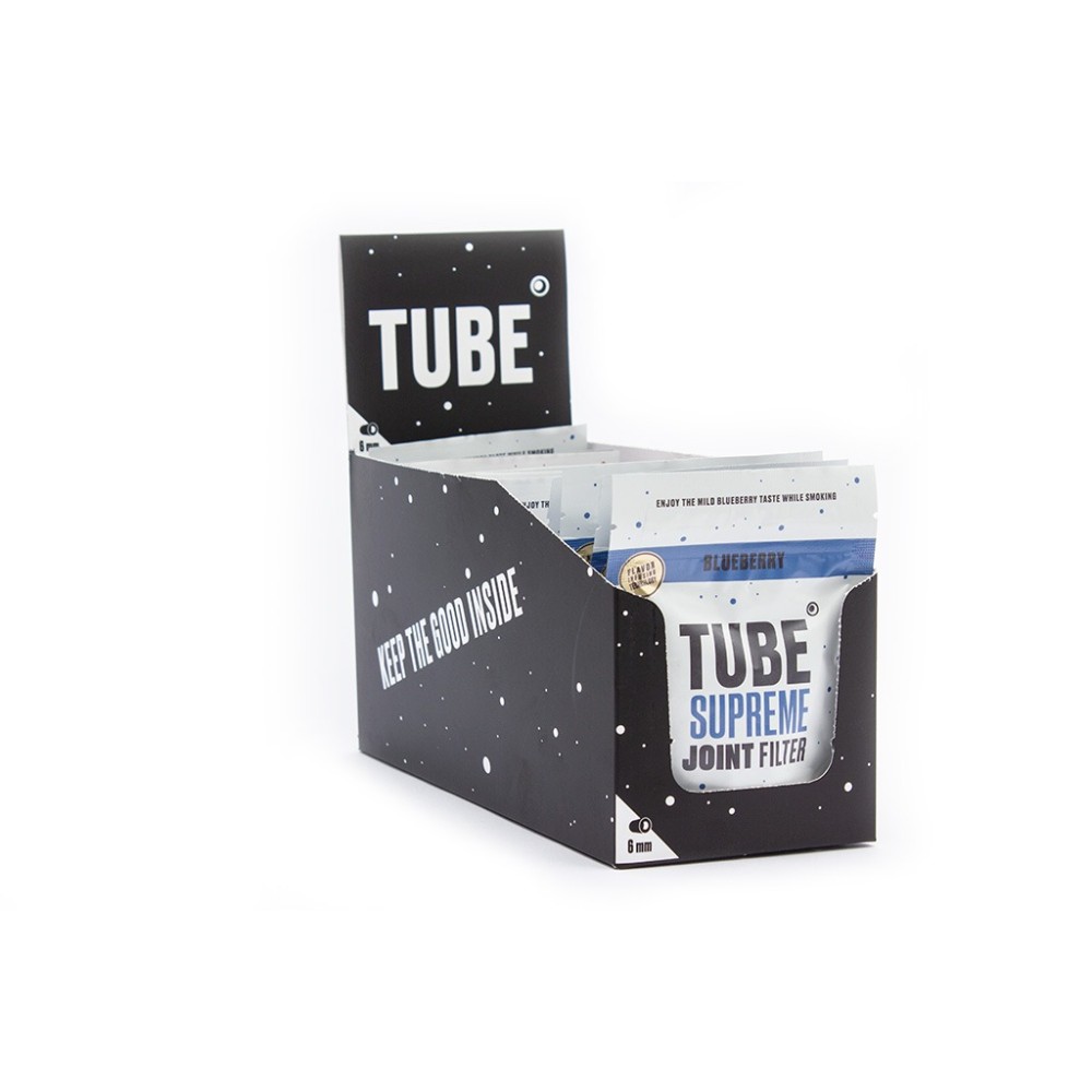 Tube supreme joint filter • 6mm • Blueberry display • 10x50pcs