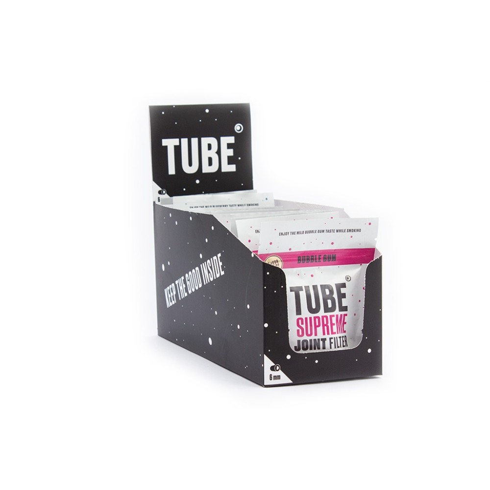 Tube supreme joint filter • 6mm • Bubblegum display • 10x50pcs