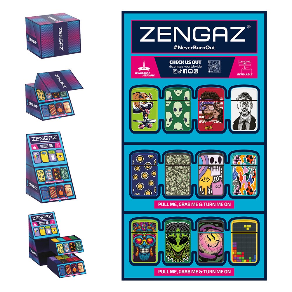 Zengaz S16 Cube Lighter Display • 48pieces • Series 16