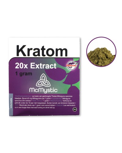 Kratom 20X Extract • 1 gram
